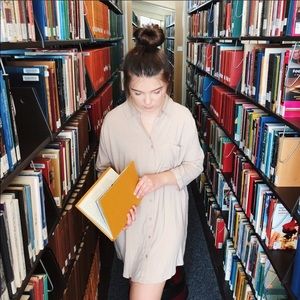 NWT Forever 21 Long Sleeved Shirt Dress